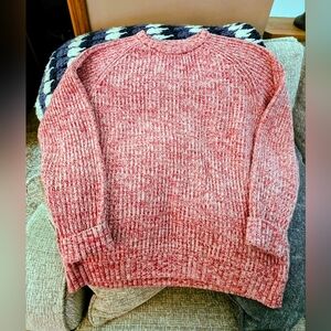 L.L. Bean Men's Marled Red Crewneck Sweater